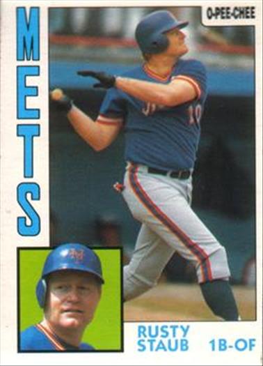 1984 O-Pee-Chee Baseball Cards 224     Rusty Staub